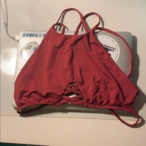 Never worn Frankie’s Bikinis Swim Top size medium